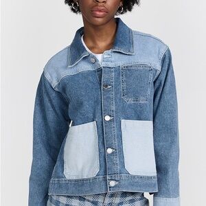 Stylish Two-Tone Denim Jacket